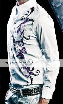 Sơ Mi Thiết Kế Đính Đá , Pha Lê Phá Cách - 22